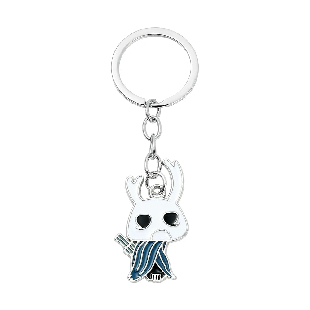 Hollow Knight Characters Keychain, Cute Metal Game Pendant Keyring - Cartpitol