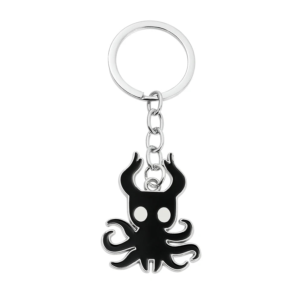 Hollow Knight Characters Keychain, Cute Metal Game Pendant Keyring - Cartpitol
