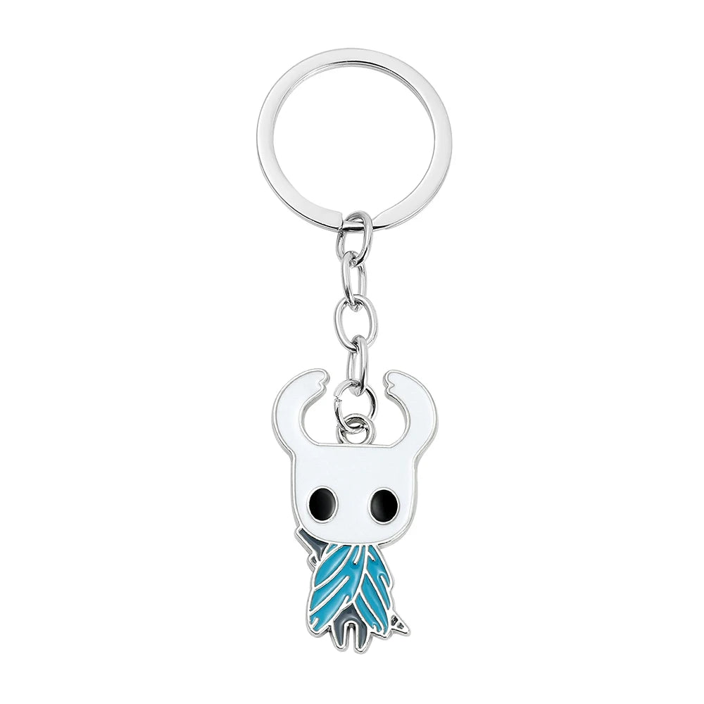 Hollow Knight Characters Keychain, Cute Metal Game Pendant Keyring - Cartpitol