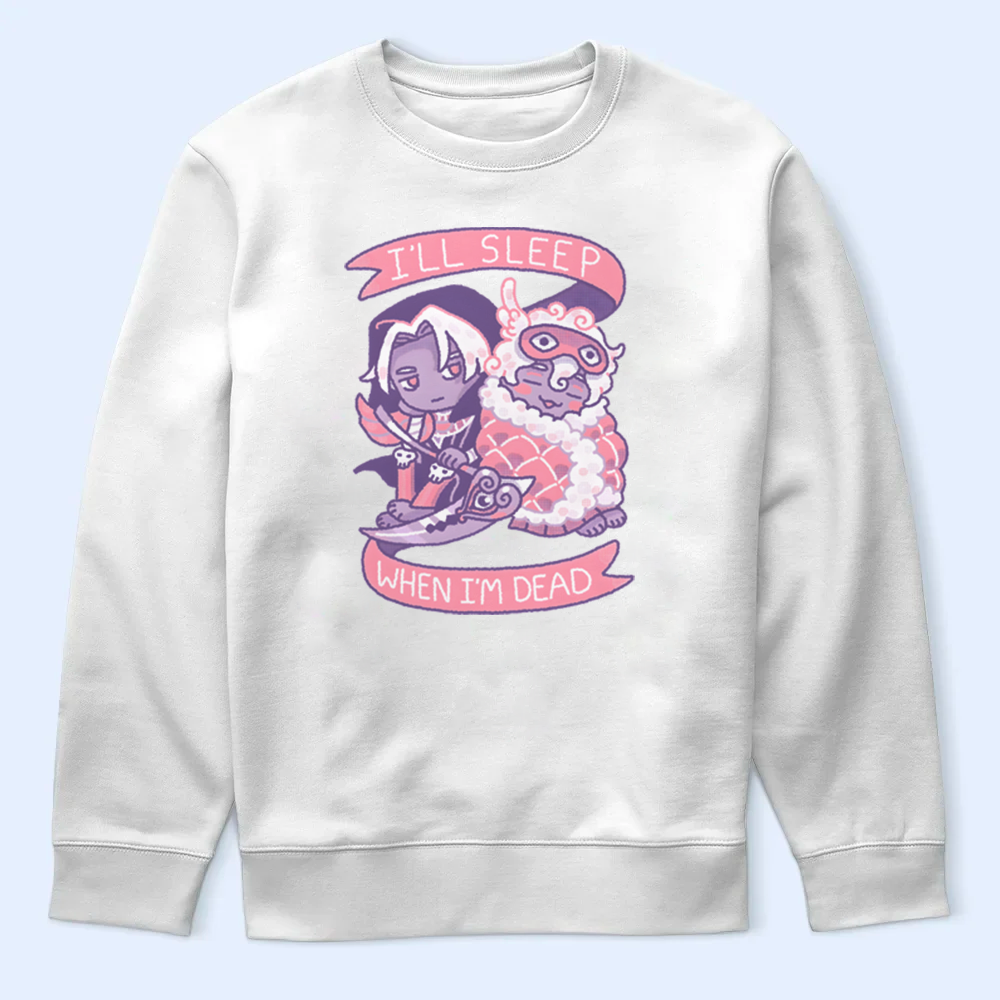 "I'll Sleep When I'm Dead" Hades Shirt, Zagreus Fan Tee, Hades Merch Cartpitol