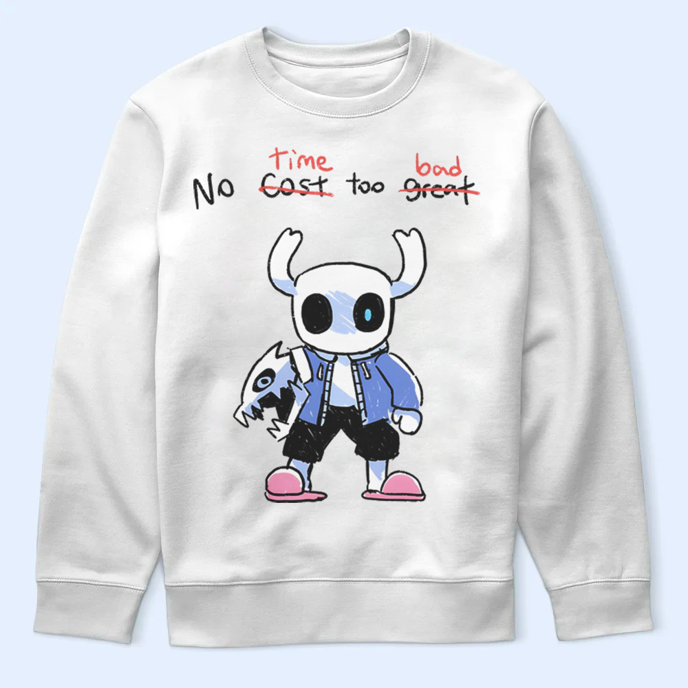 Hollow Knight Little Ghost "No Cost Too Great" T-Shirt , Premium Game Merch, Official Game Fan Apparel & Merch Cartpitol