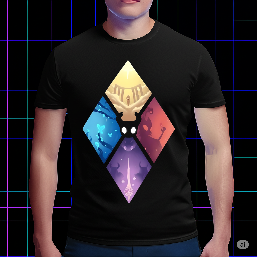 Hollow Knight The Knight Boss Form T-shirt, Ultimate Fan Apparel, Official Game Fan Apparel & Merch Cartpitol