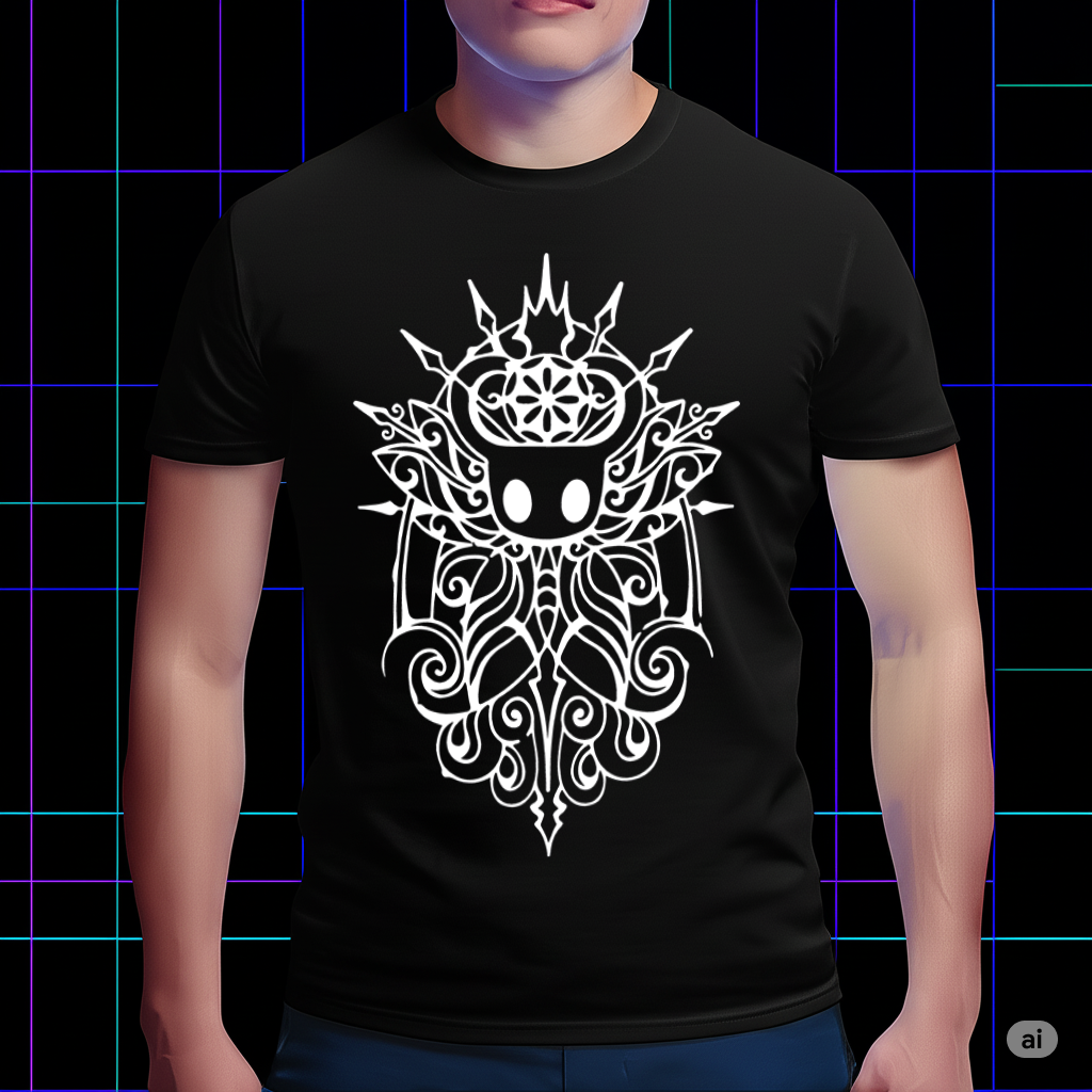 Hollow Knight Vessel Mark T-shirt, Abstract Game Design Mercht, Official Game Fan Apparel & Merch Cartpitol