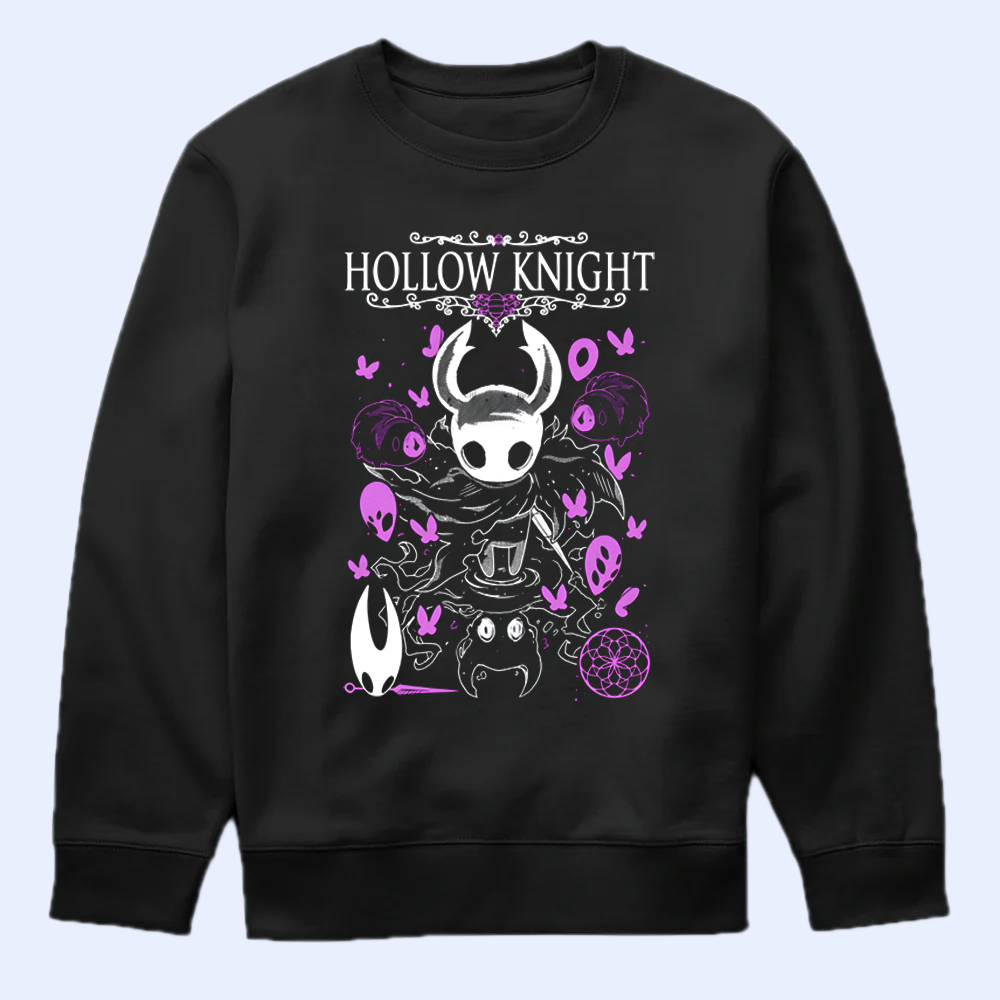 Hollow Knight The Knight Epic Pose T-Shirt, Retro Gaming Fan Gift, Official Game Fan Apparel & Merch Cartpitol