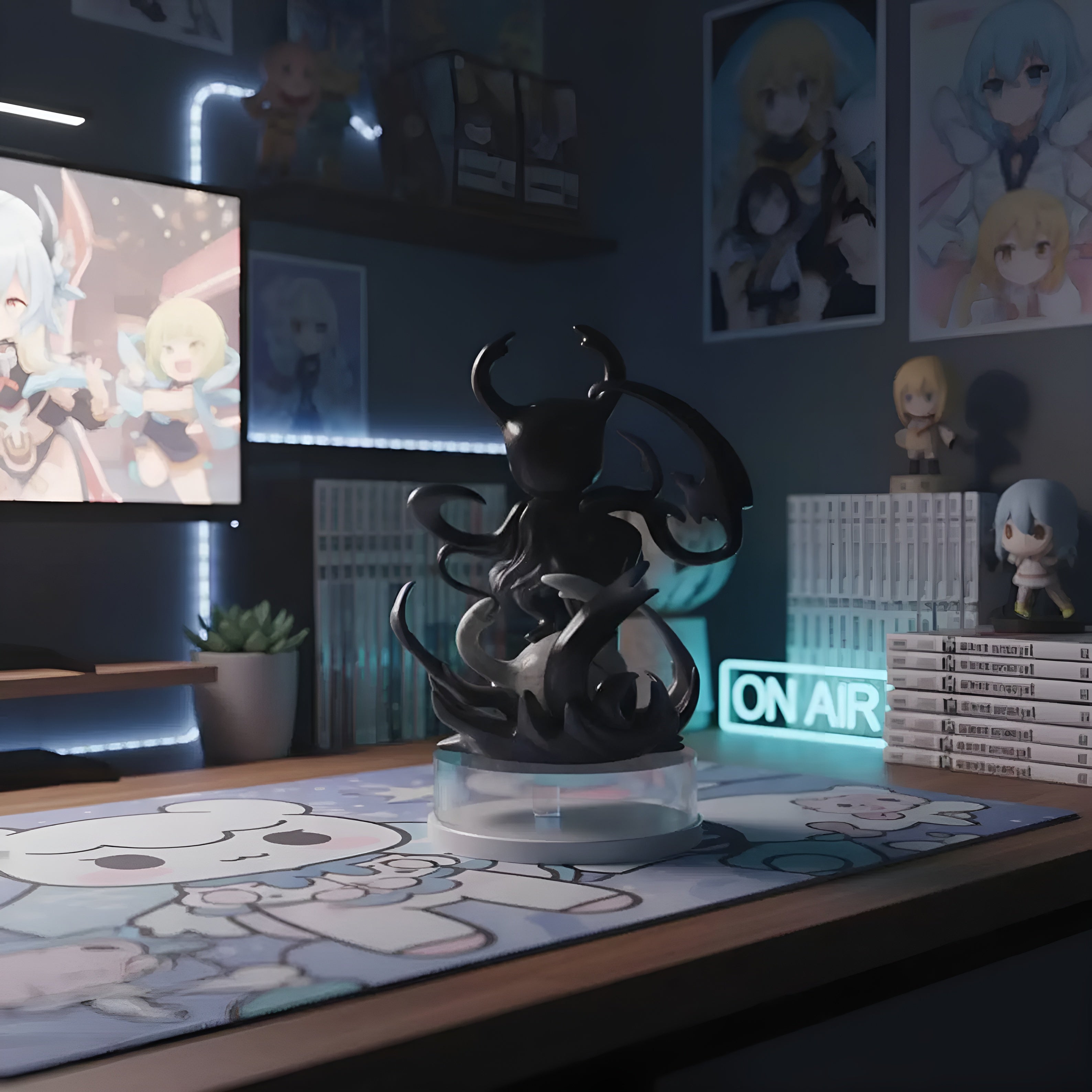 Hollow Knight Shade Figure, The Knight's Shadow Collectible Statue, Gift For Silksong Fans Cartpitol