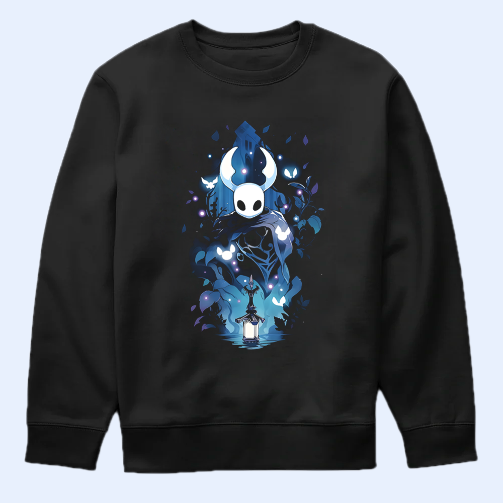 Hollow Knight Sweatshirt - The Knight 'Hallownest Hero' Tee Cartpitol