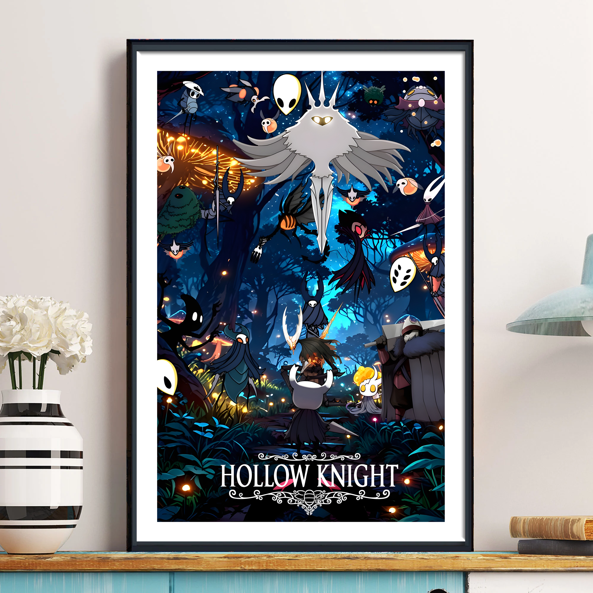 Hollow Knight Wall Art - Atmospheric Fan Art Poster Print Cartpitol
