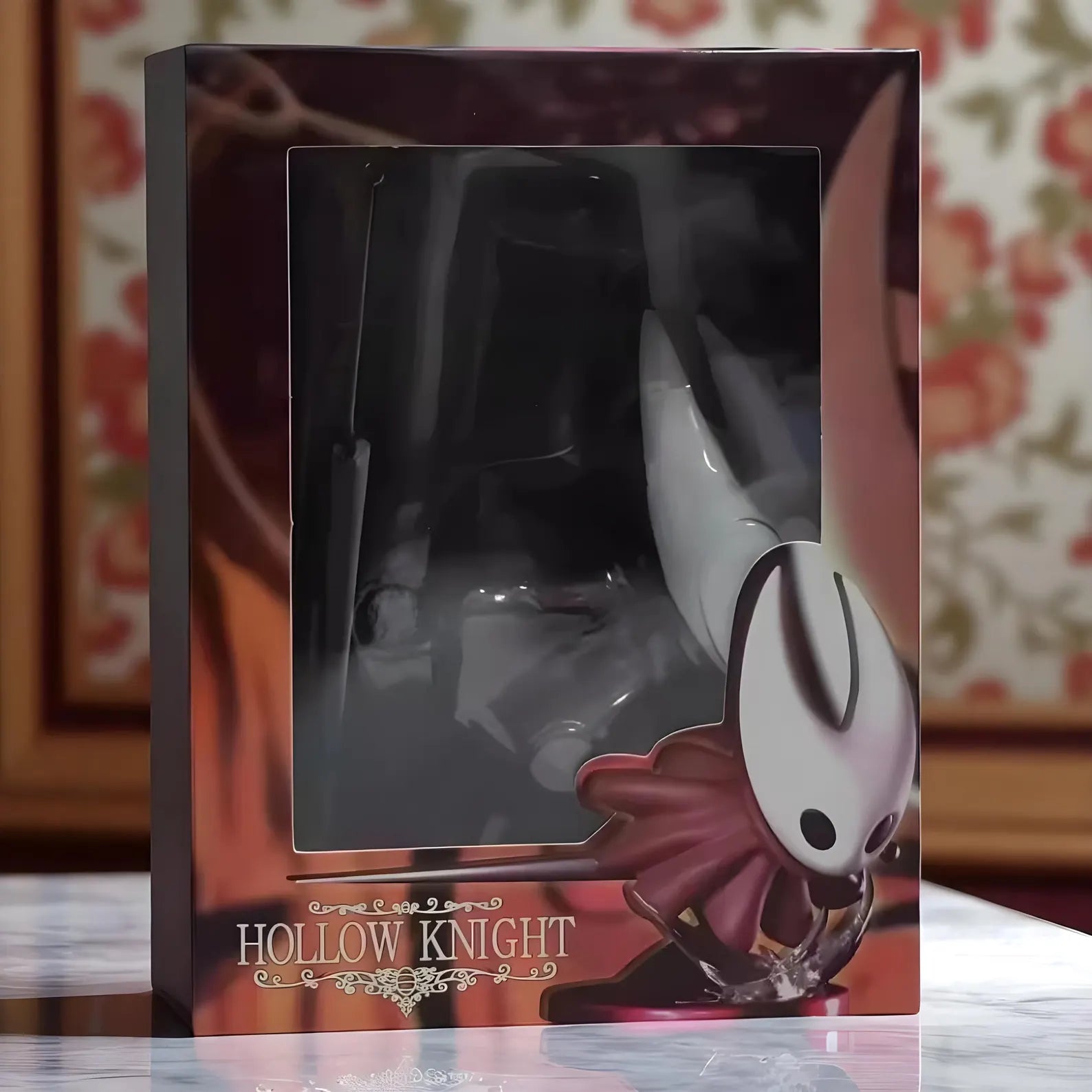 Close-up of the detailed sculpt of Hornet's iconic needle on the Silksong collectible figure