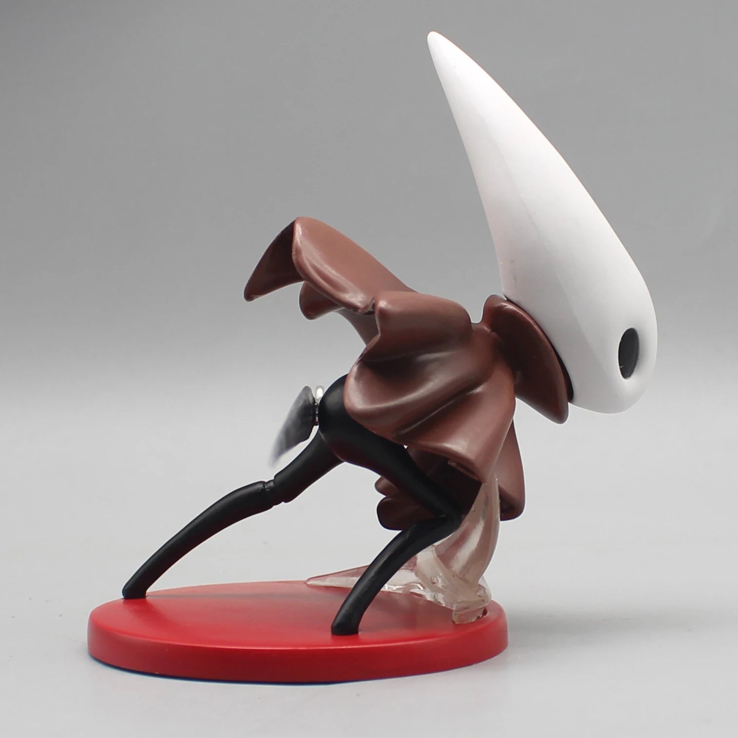 Close-up of the detailed sculpt of Hornet's iconic needle on the Silksong collectible figure