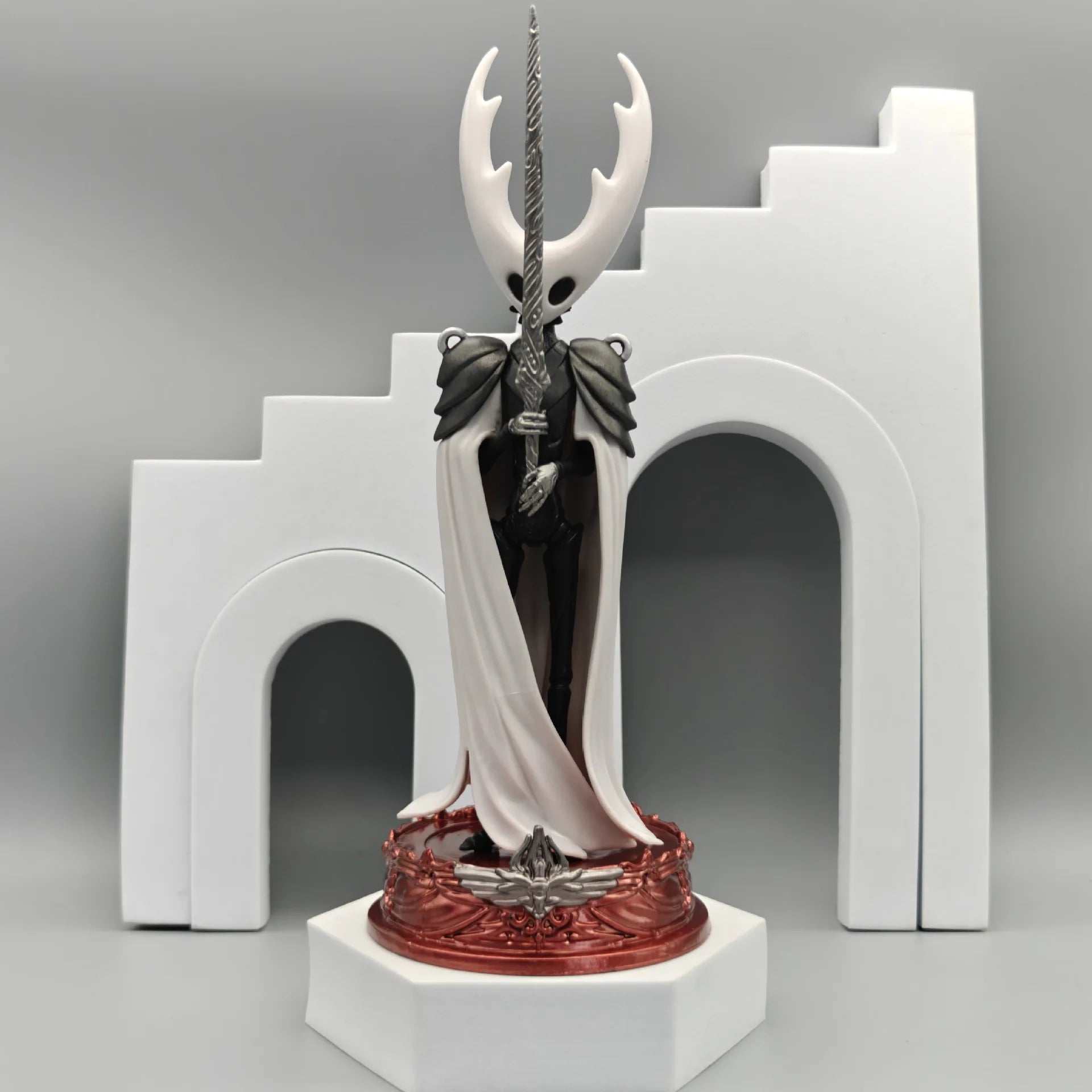 Front view of the Pure Vessel Figure, showcasing the powerful final boss Hollow Knight Collectible.