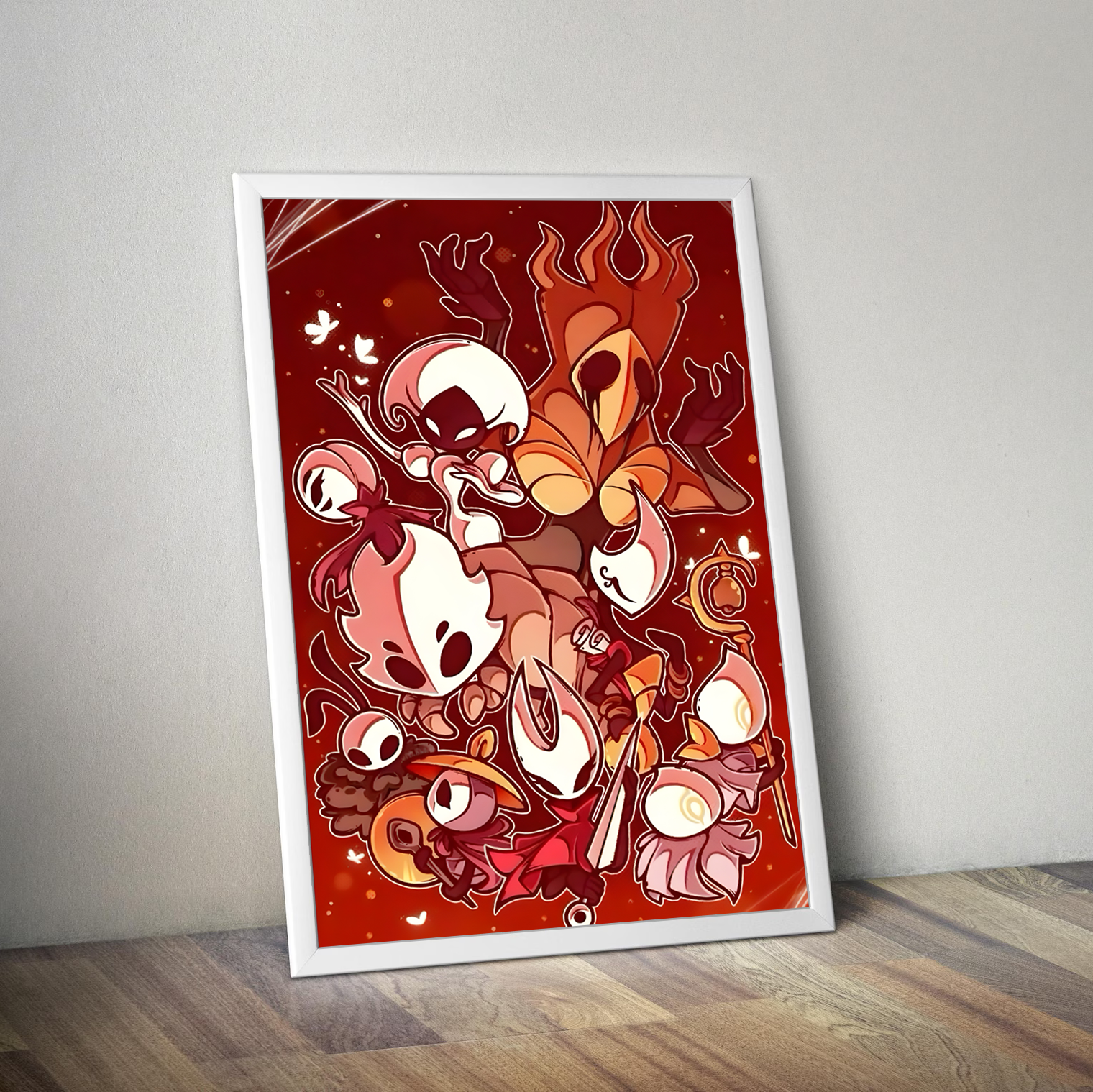 High-quality Silksong Poster print, featuring unique fan-created artwork of Hornet in the new Pharloom setting