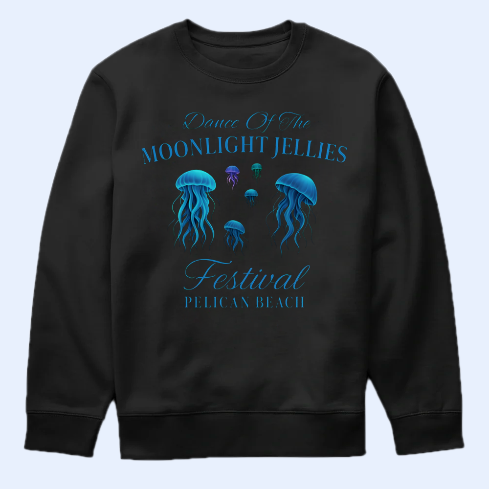 Dance of the Moonlight Jellies Shirt - Stardew Valley Pelican Beach Festival Tee Cartpitol