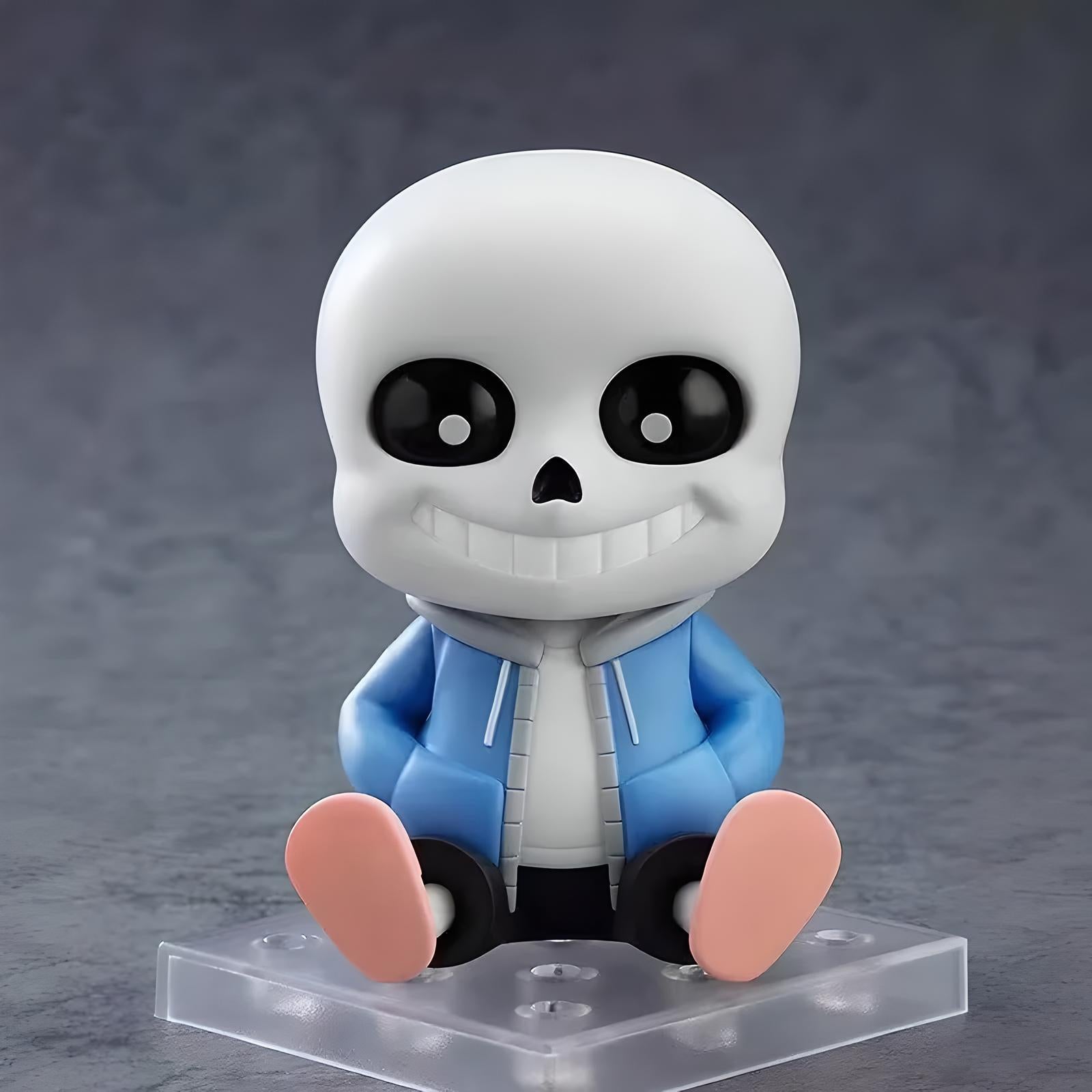 Undertale Merch Sans Figure, front view of the 10cm cute action figure model.