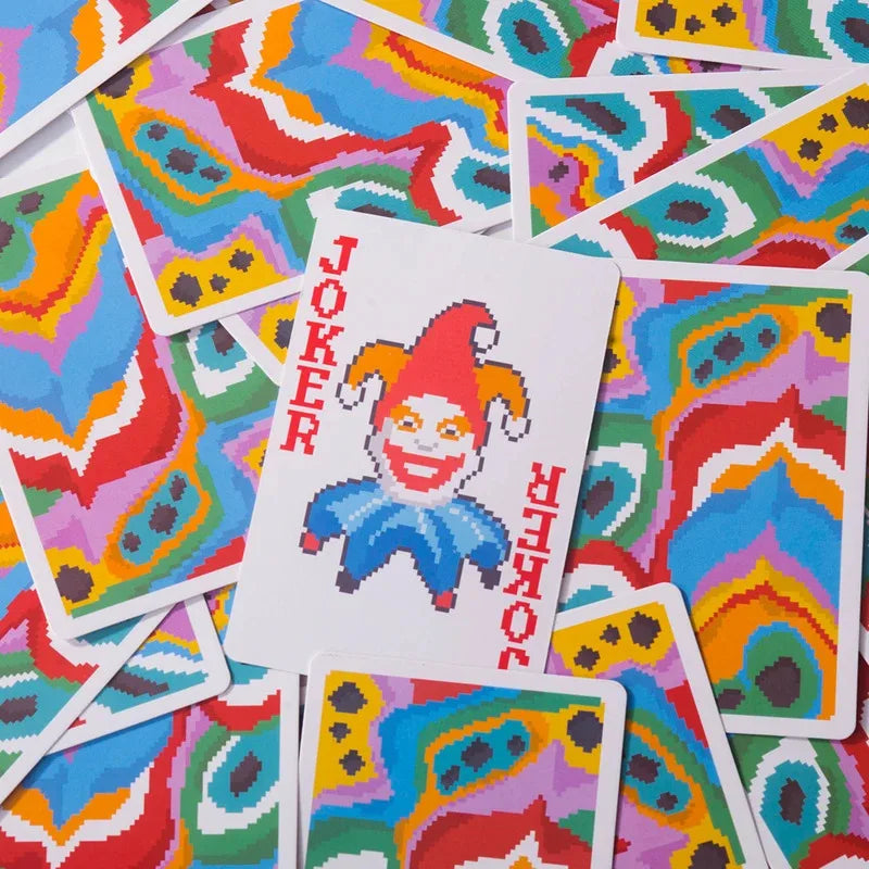 Close-up of the two exclusive custom Joker cards included in the Balatro Merch deck.