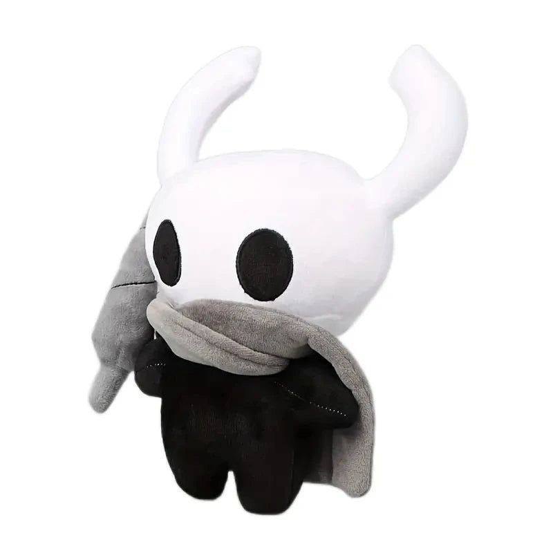 Hollow Knight Black White Plush Toy, perfect for collecting or cuddling
