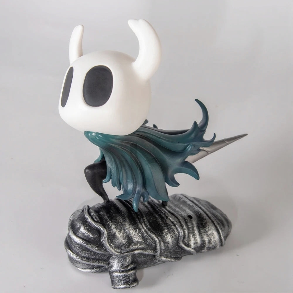 Close-up detail of the Knight Figure from the Hollow Knight collectible set.