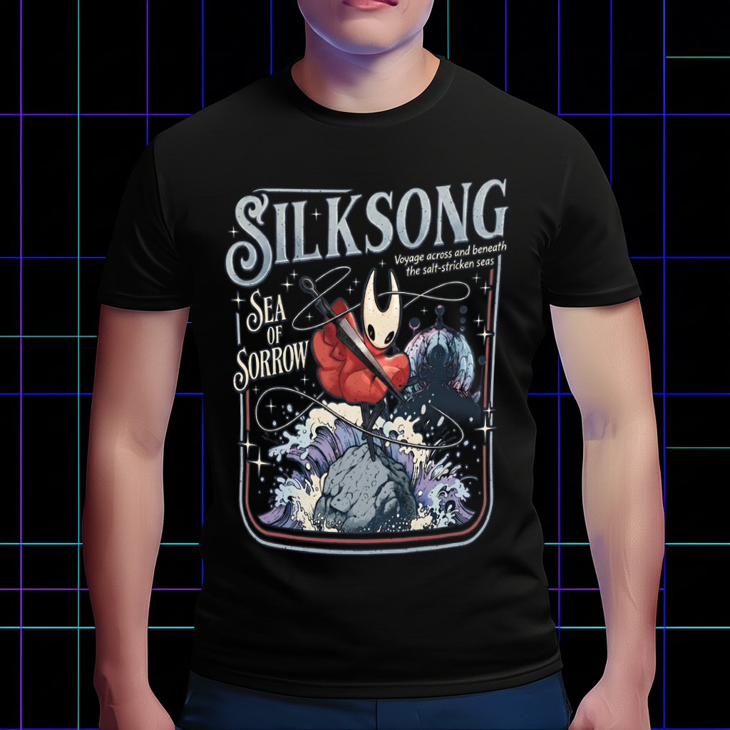 Hornet "Sea of Sorrow" Shirt, Silksong Merch