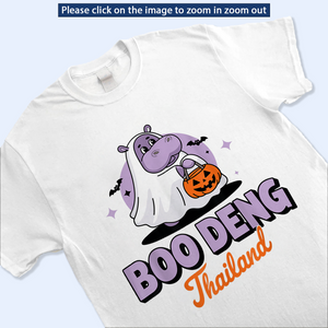 Moo Deng Halloween Shirt V3, Moo Deng Merch, Baby Hippo Tee, Baby Pygmy Hippo Moo Deng Shirt, Sweatshirt, Hoodie