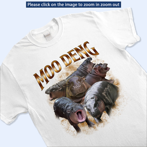 Moo Deng Bootleg Light Shirt, Moo Deng Merch, Moo Deng Vintage Retro Shirt, Baby Hippo Tee, Baby Pygmy Hippo Moo Deng Shirt, Sweatshirt, Hoodie