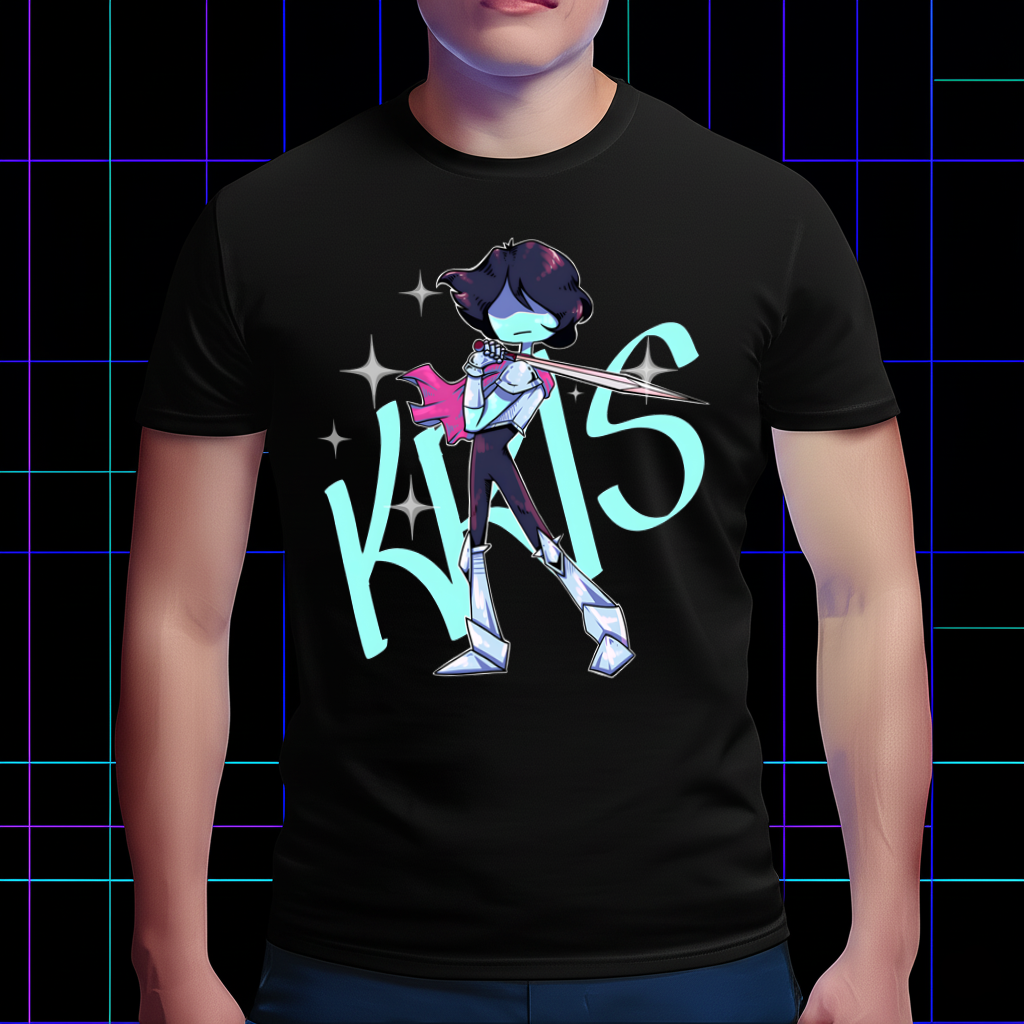 DELTARUNE Merch, Kris Character T-Shirt, Heroic Lightner Fan Apparel Cartpitol