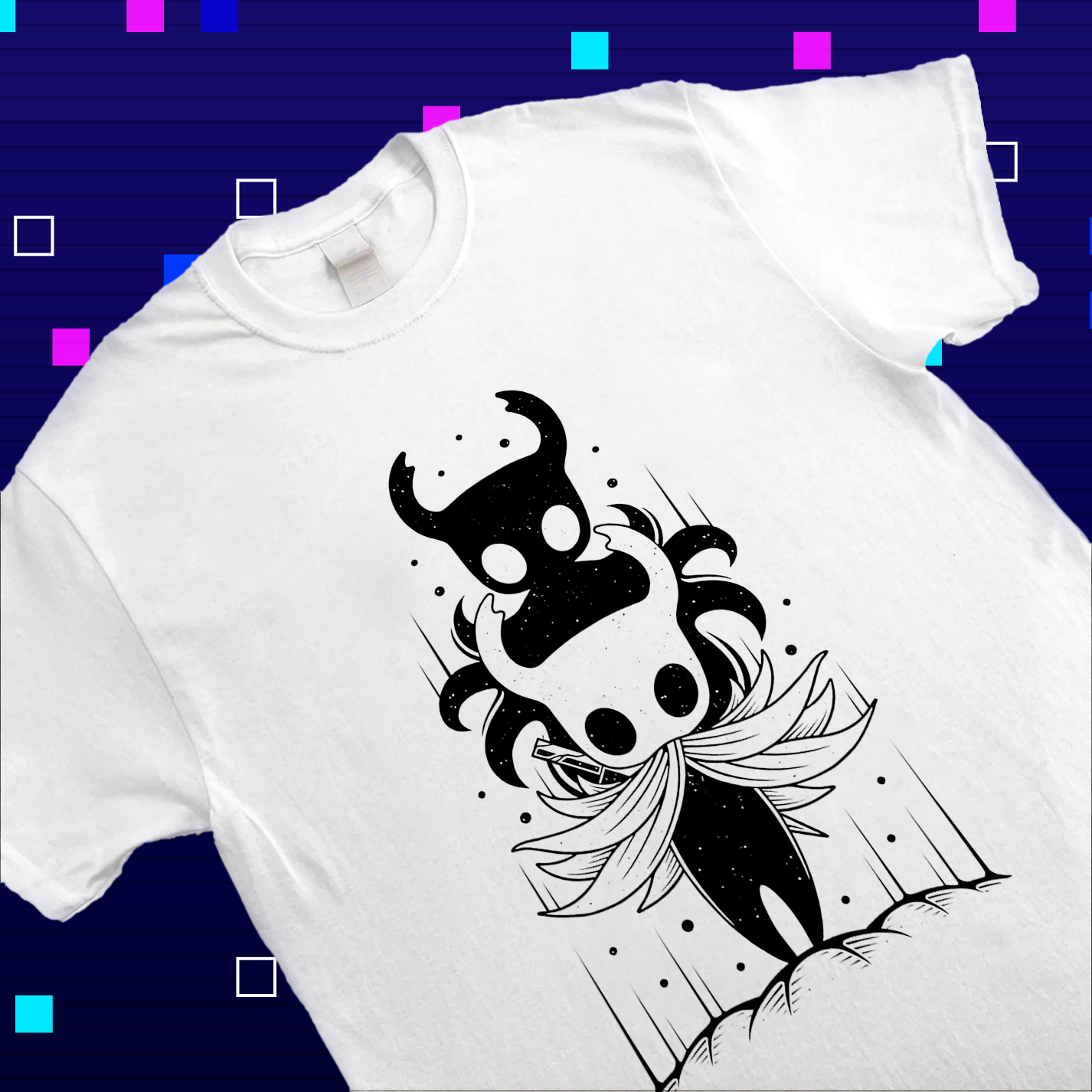 The Knight Hollow Knight T-Shirt, Official Indie Game Fan Apparel, Official Game Fan Apparel & Merch Cartpitol