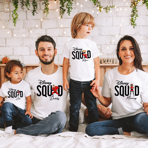 Disney Custom Squad Shirt, 2025 Disney Family Shirt, Disney Squad Shirt, Mickey & Friends Shirt, Matching Disney Trip Tee, Disney Kids Shirt