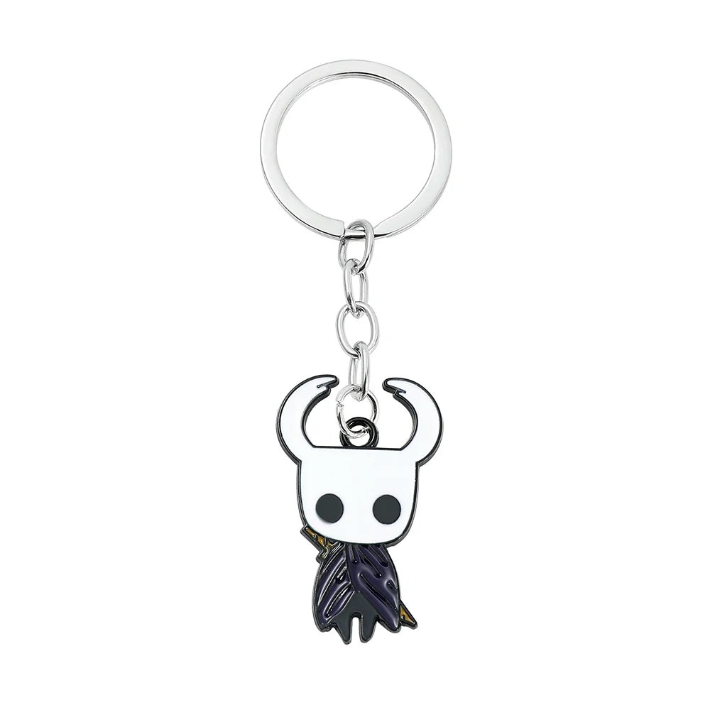 Hollow Knight Characters Keychain, Cute Metal Game Pendant Keyring - Cartpitol