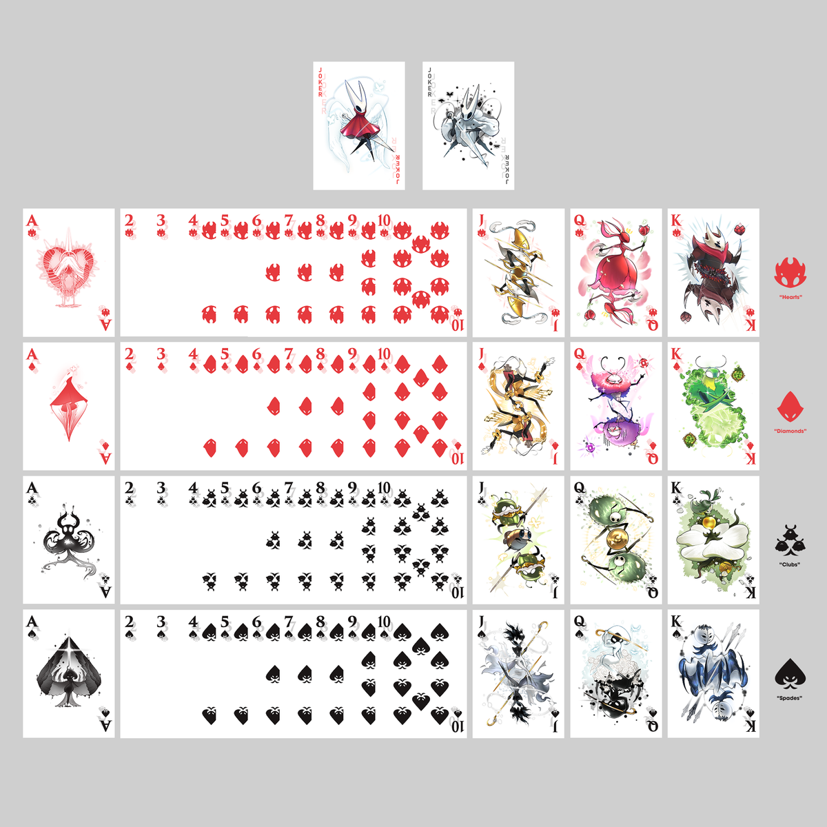Hollow Knight Silksong Card Deck, Hollow Knight Merch