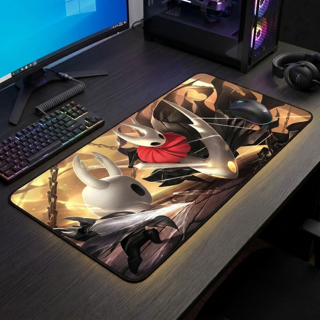 Hollow Knight Desk Mat, Black Egg Temple Climax Mouse Pad, Hollow Knight Merch
