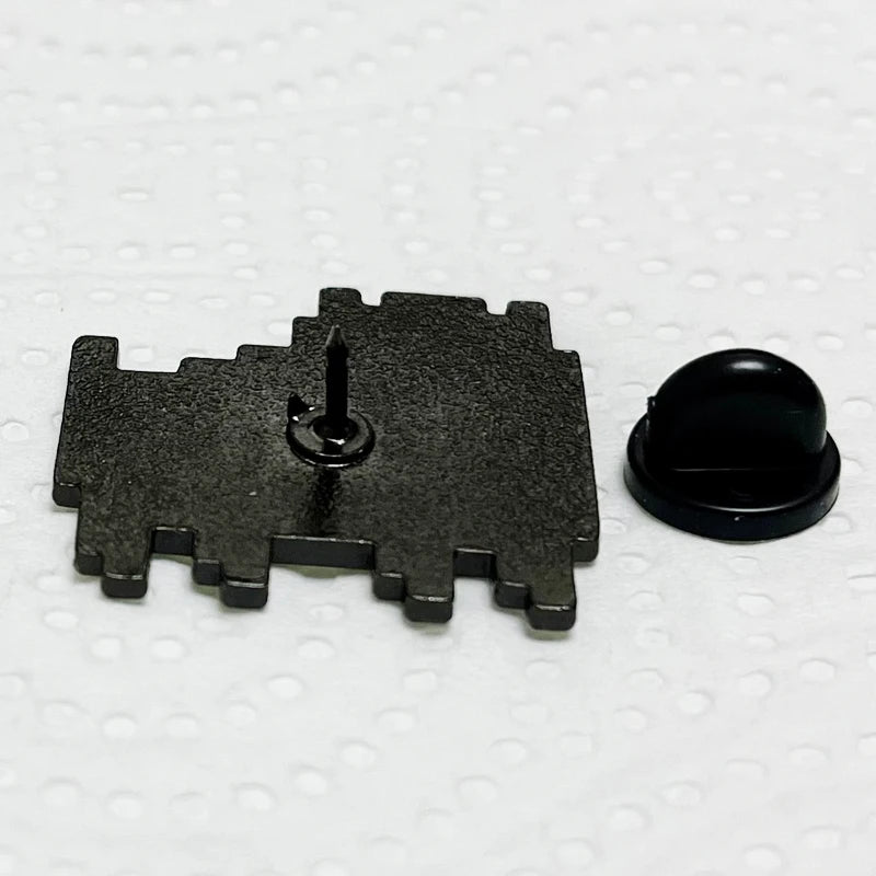 Annoying Dog Enamel Pins collectible badges, back view showing the clutch attachment, essential Undertale Merch.