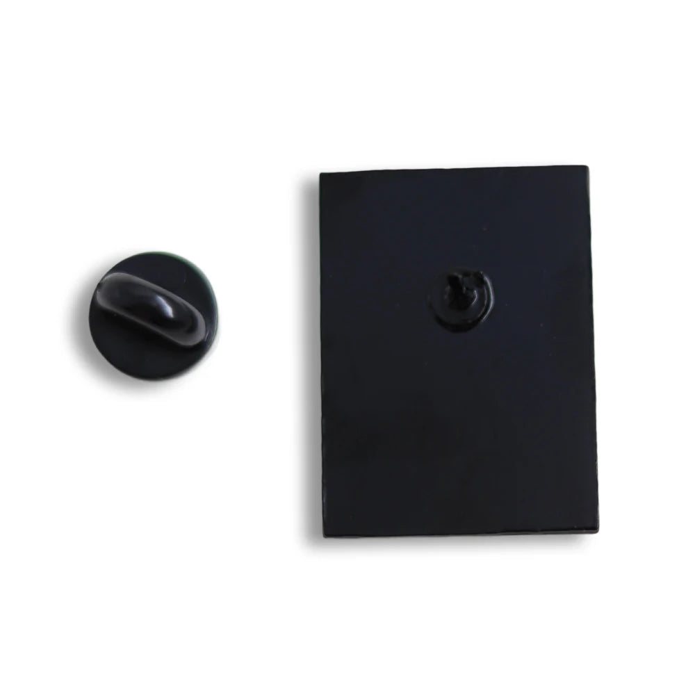 Black square wall hook with round base on a white background