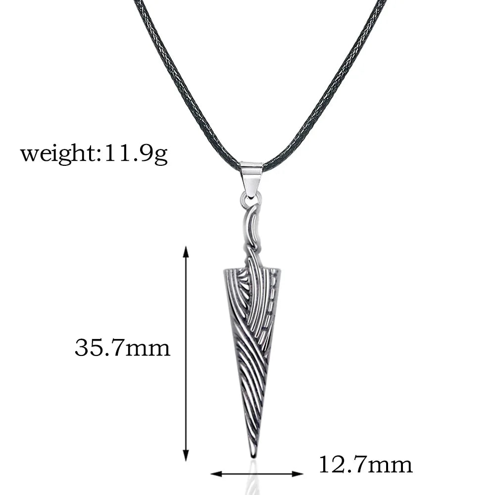 Hollow Knight Bone Nail necklace size