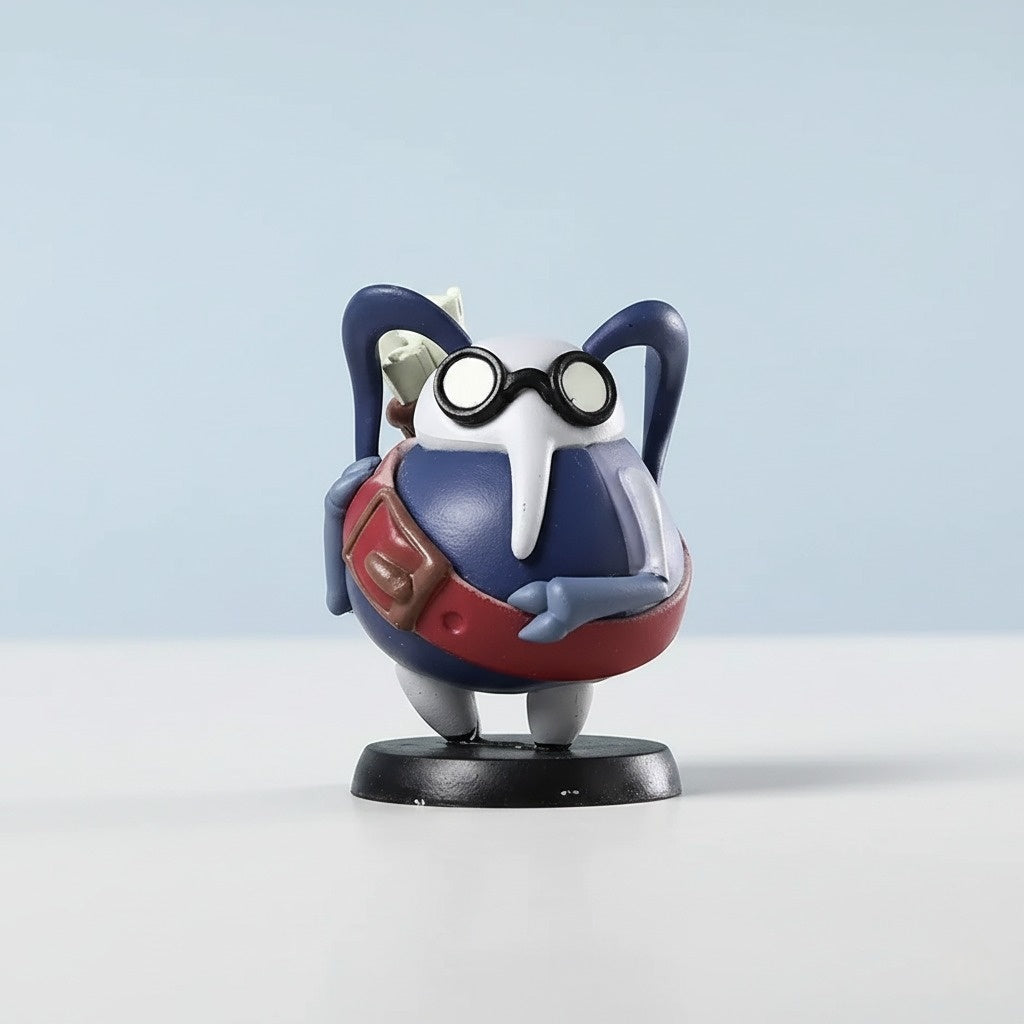 Front view of the Cornifer Mini Figure, an essential Hollow Knight Merch collectible.