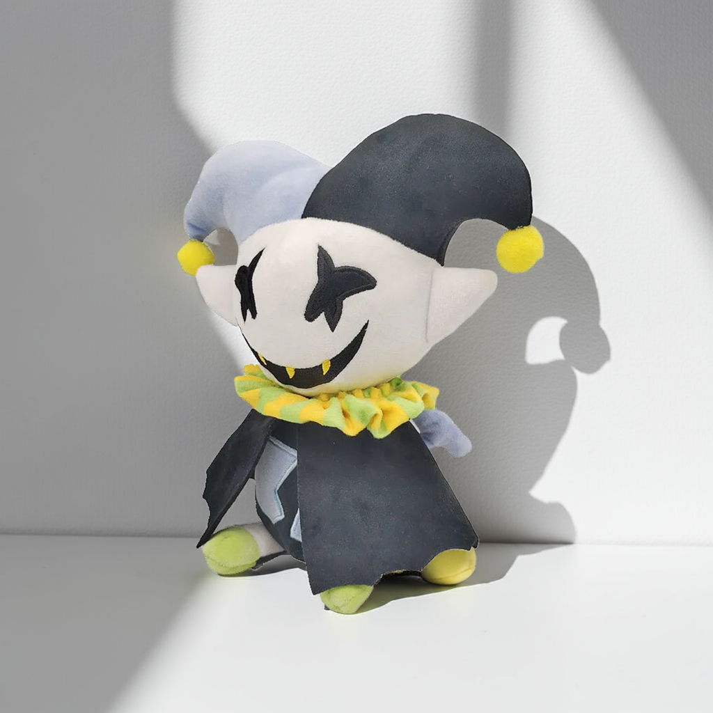 DELTARUNE Jevil Plush Toy, Chaos Jester Stuffed Figure, 25cm Game Doll Cartpitol