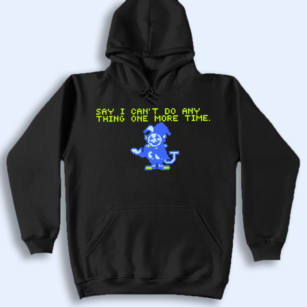 DELTARUNE Merch, Jevil Can't Do Anything T-Shirt, Chaotic Fan Apparel Cartpitol