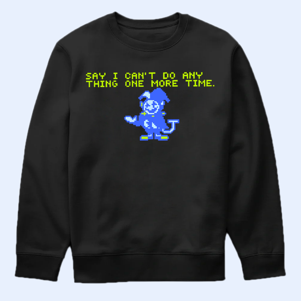 DELTARUNE Merch, Jevil Can't Do Anything T-Shirt, Chaotic Fan Apparel Cartpitol