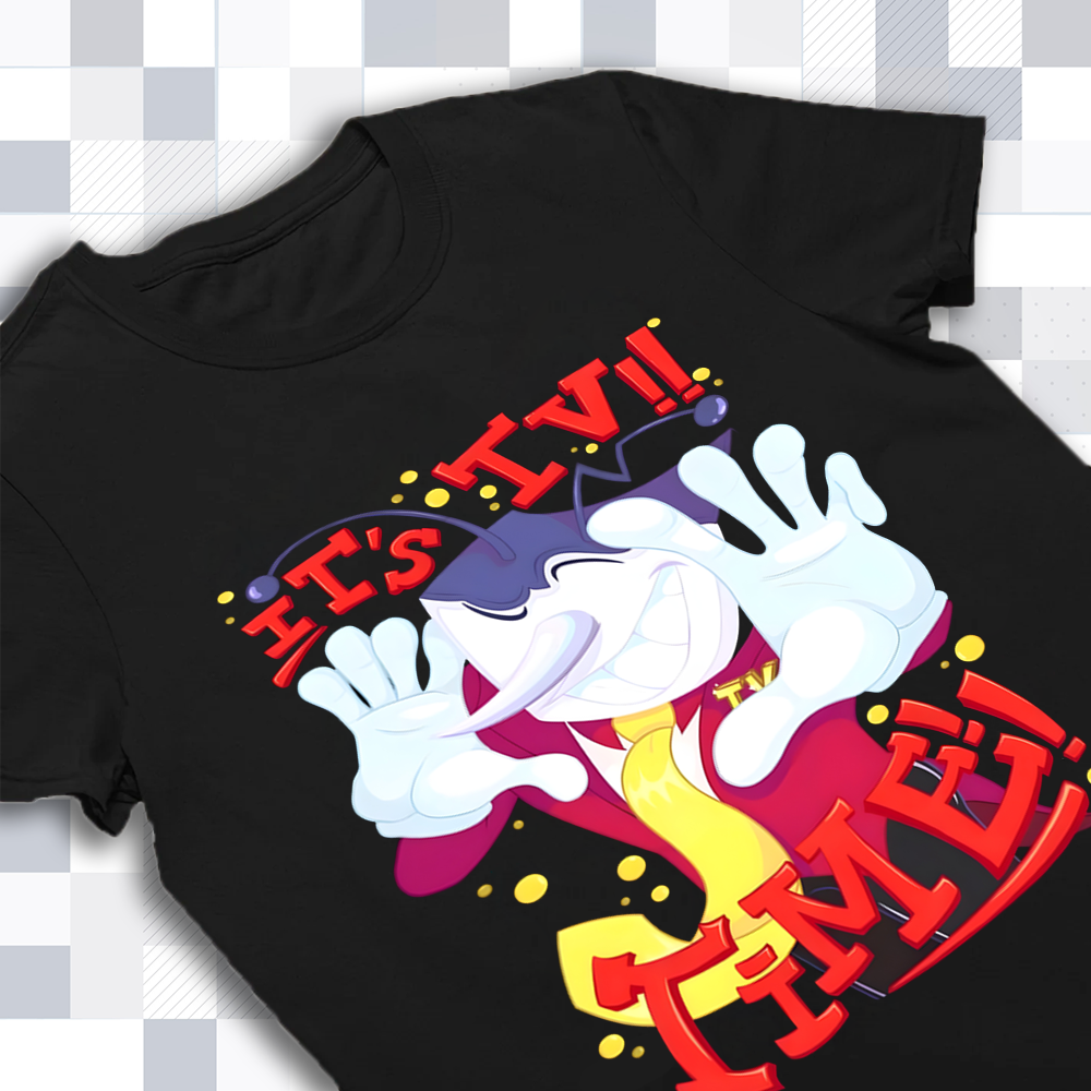 DELTARUNE Merch, Mr Ant Tenna It's TV Time T-Shirt, Show Host Apparel Cartpitol