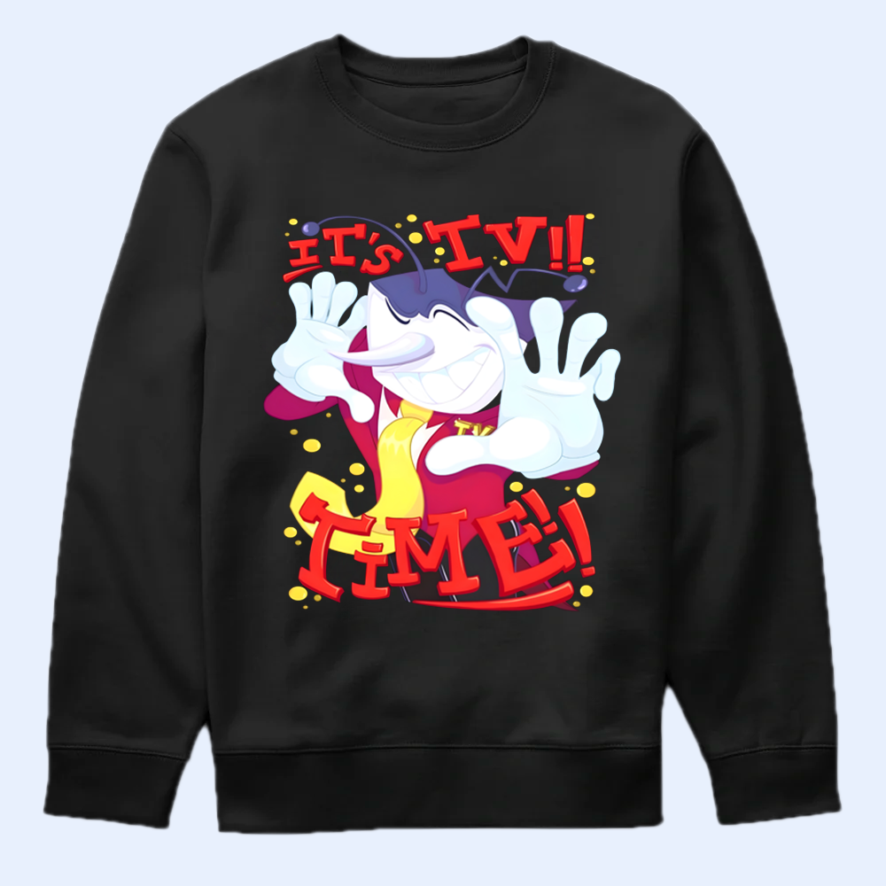 DELTARUNE Merch, Mr Ant Tenna It's TV Time T-Shirt, Show Host Apparel Cartpitol