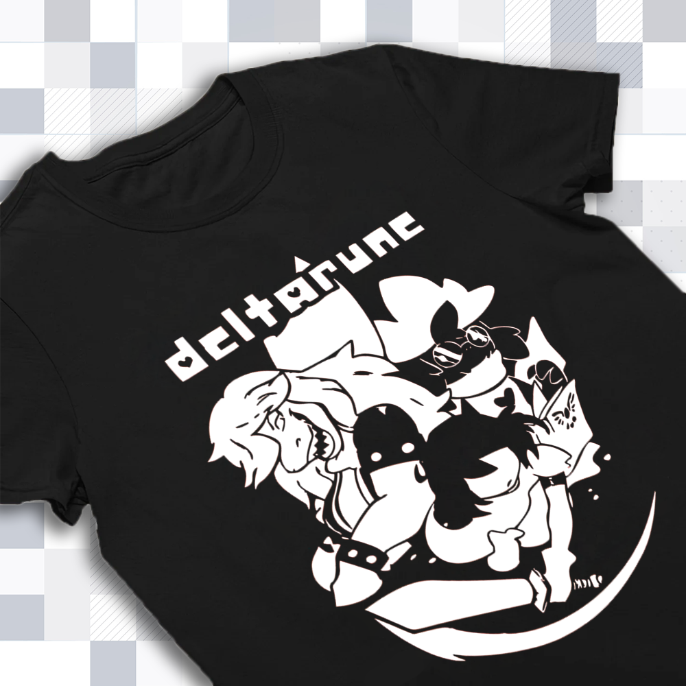 DELTARUNE Merch, 'The Trio' T-Shirt, Iconic Character Fan Apparel Cartpitol