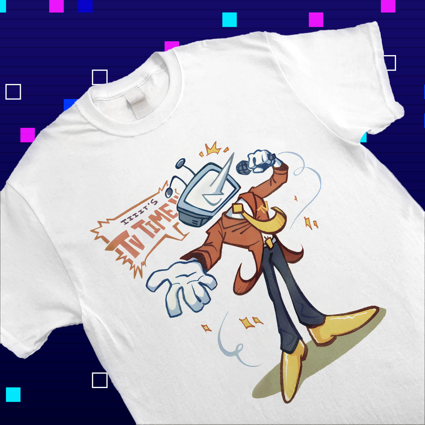 DELTARUNE Mr. Ant Tenna 'It's TV time' T-Shirt, Game-Inspired Fan Apparel & Graphic Tee Cartpitol