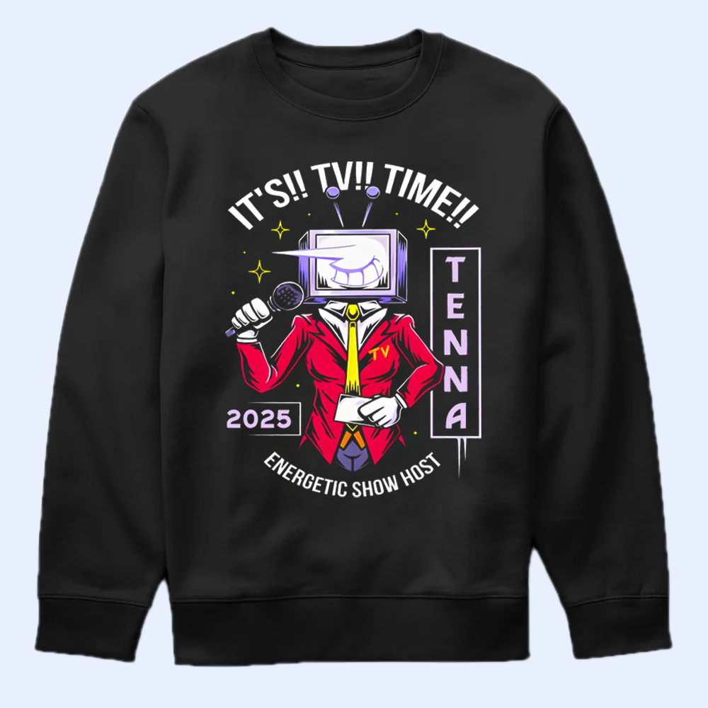 DELTARUNE Mr. Ant Tenna 'It's TV Time' T-Shirt, Energetic Show Host Fan Apparel Cartpitol