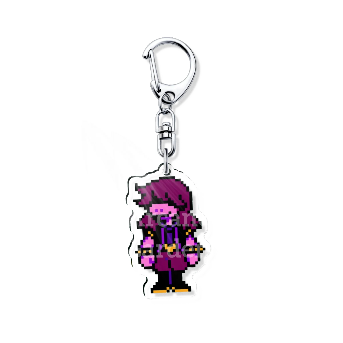 DELTARUNE Susie character keychain, highlighting her fierce pose and signature axe