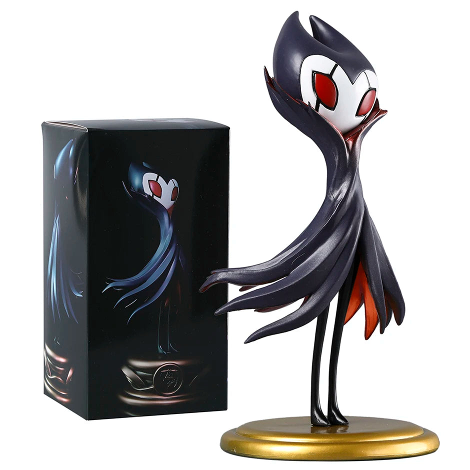 Front view of the majestic Grimm Figure with box, Master of the Troupe, essential Hollow Knight Merch for collectors.