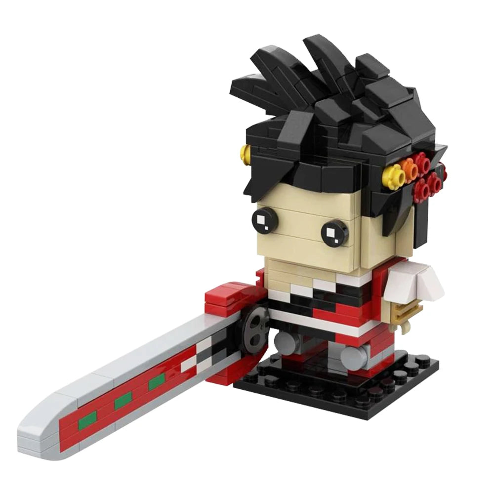 Full view of the built Hades Zagreus brick figure set, showing the completed model