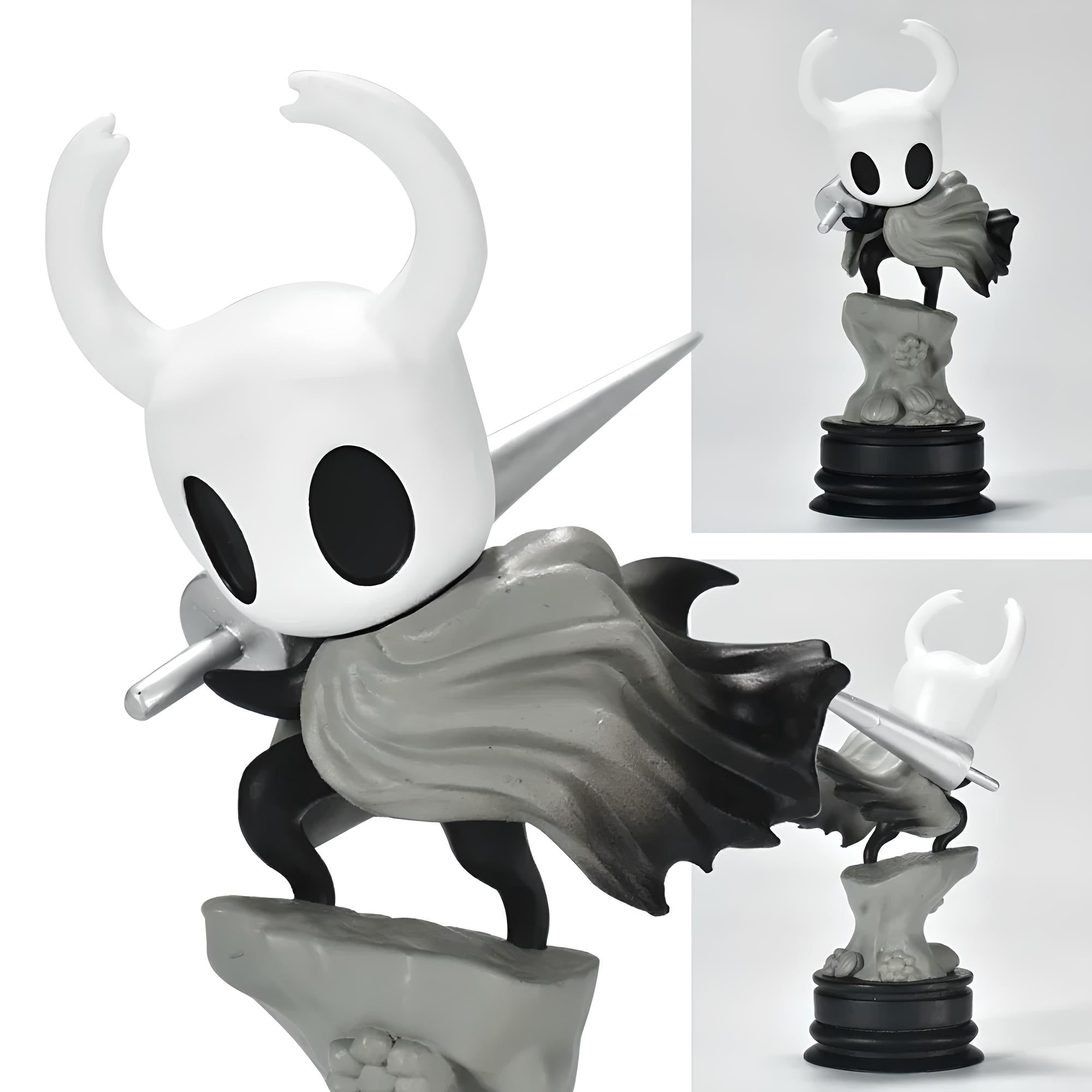 Alternate angle of the Hollow Knight Figure, emphasizing the character's heroic posture