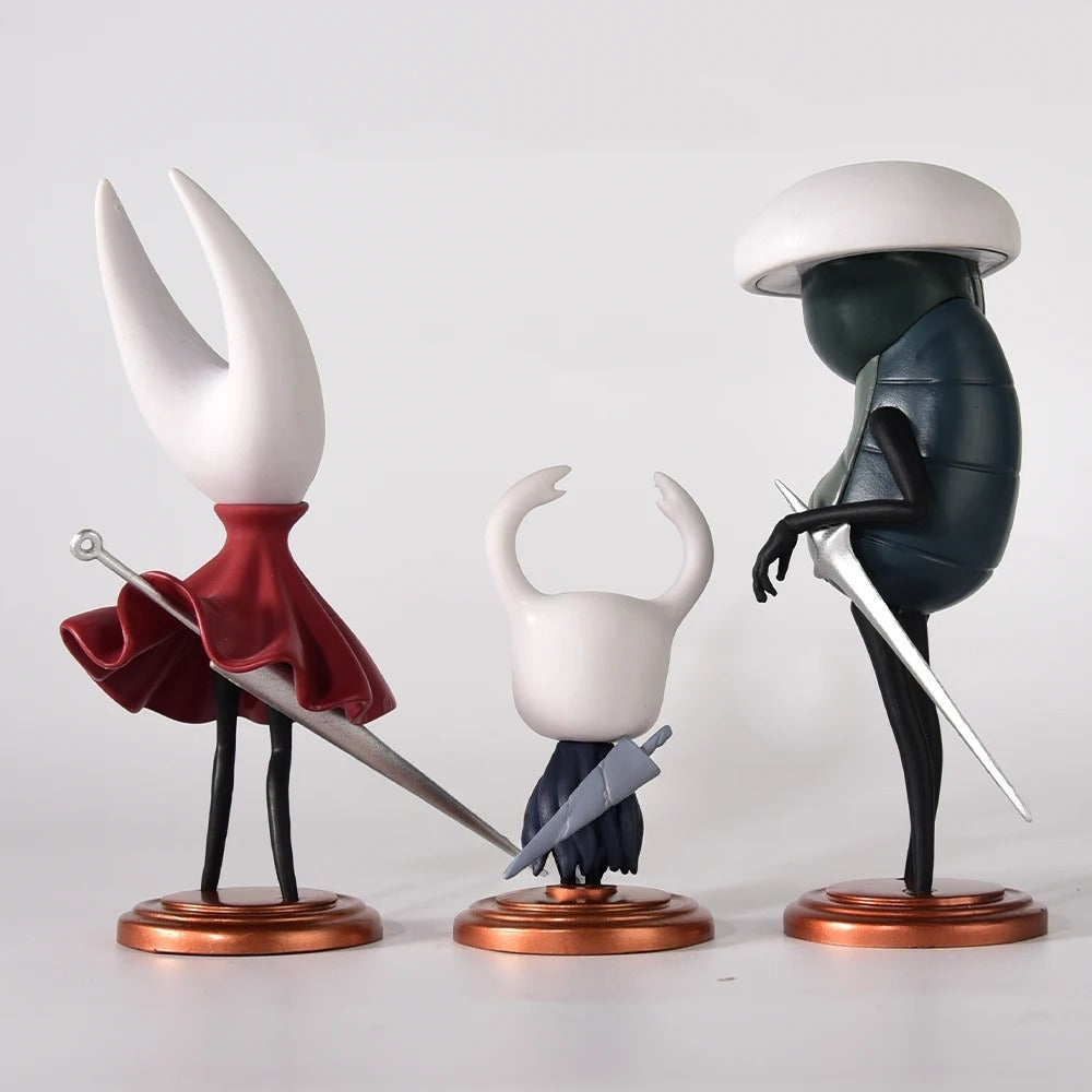 Hollow Knight Figure Set: Hornet Silksong Figure, The Knight & Quirrel Combo Cartpitol