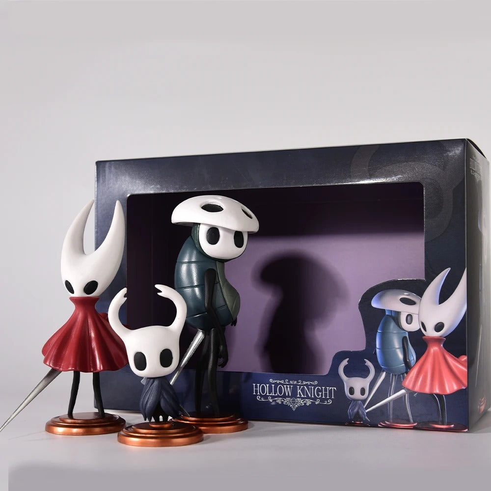 Hollow Knight Figure Set: Hornet Silksong Figure, The Knight & Quirrel Combo Cartpitol