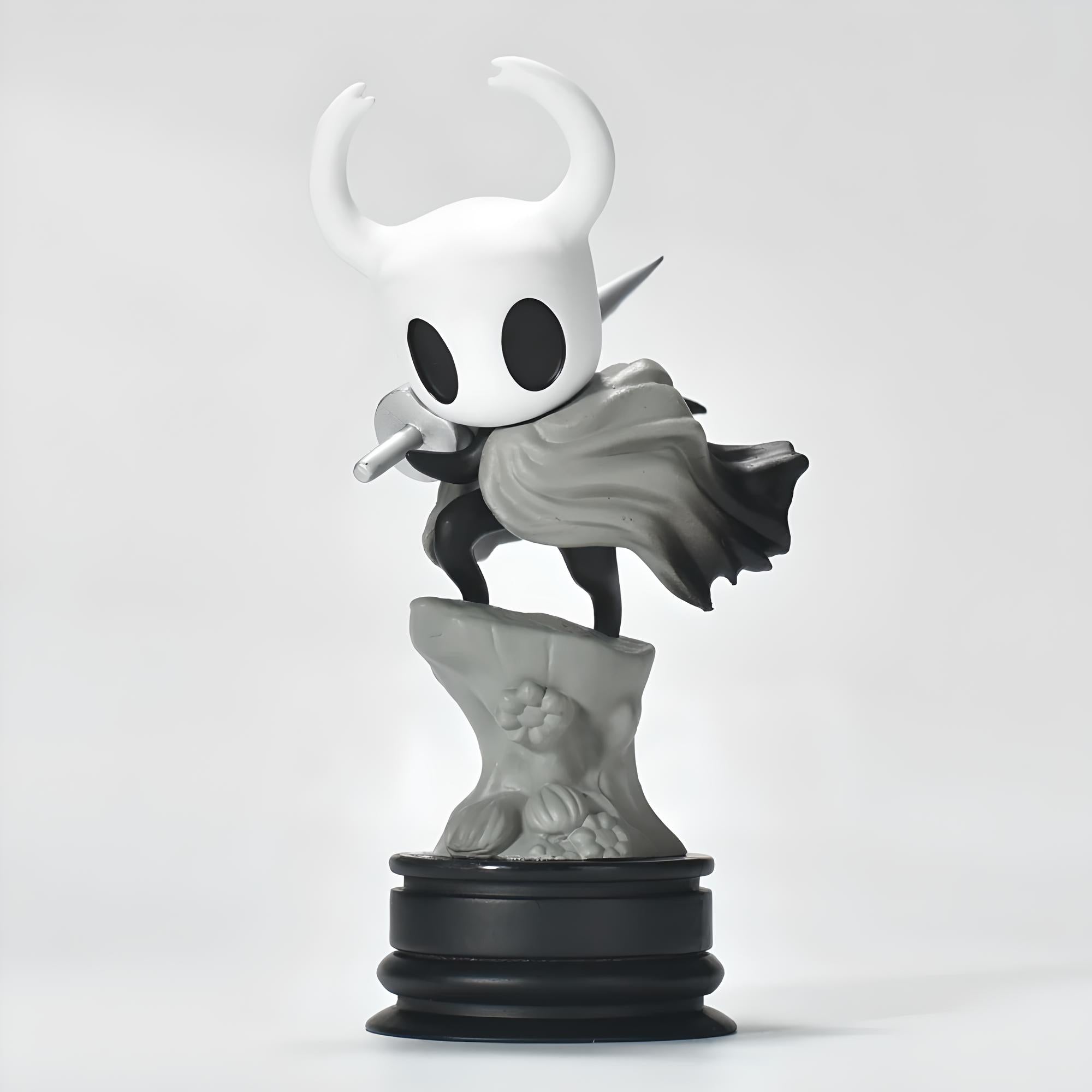 Front view of the Hollow Knight Figure of The Knight, showcasing the iconic design and pose.