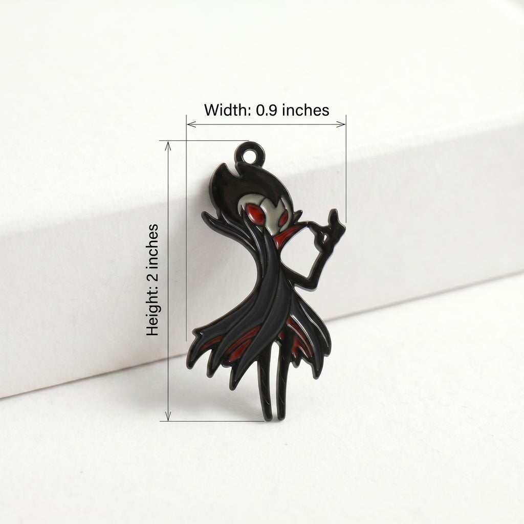 dimension of the Hollow Knight Grimm keychain and necklace pendant