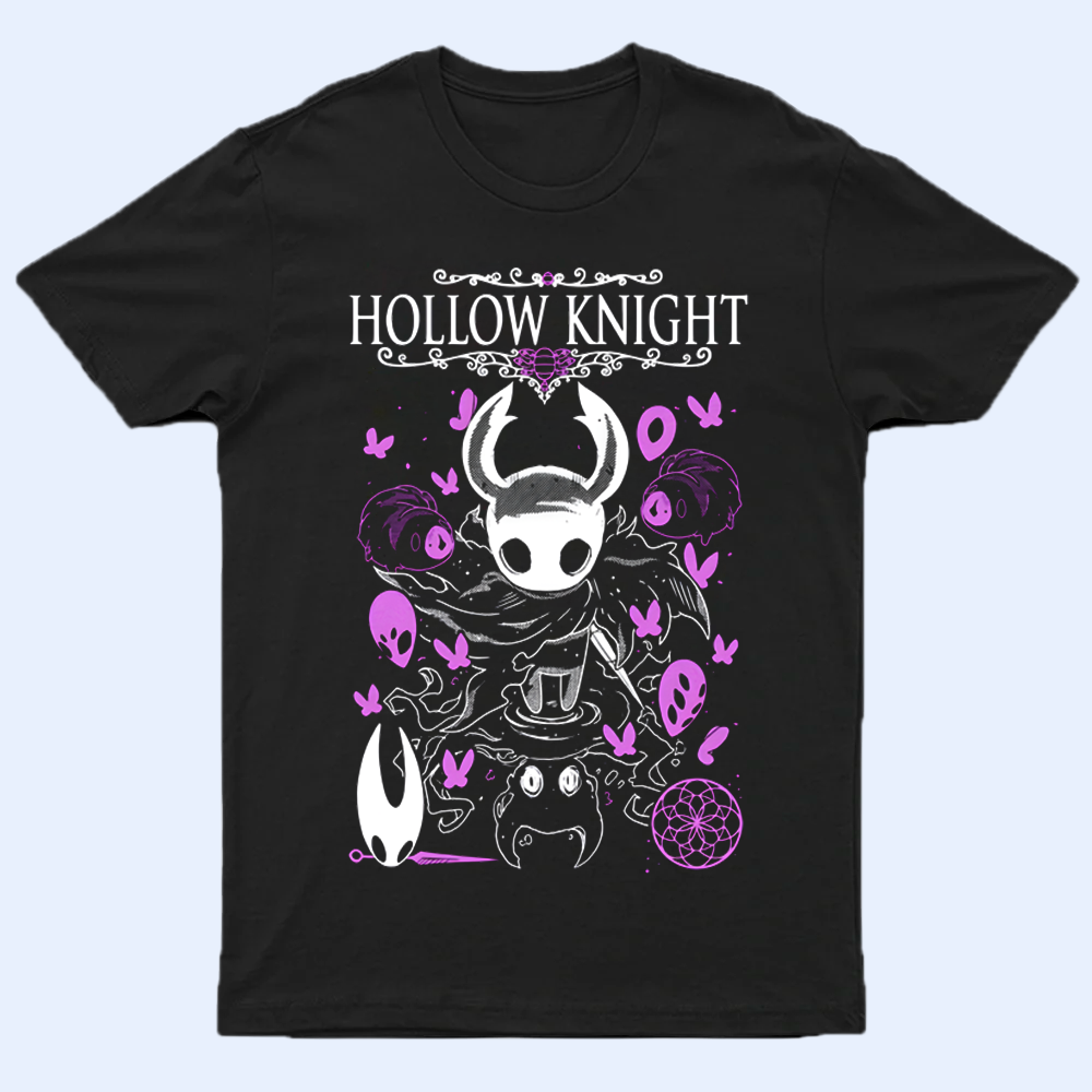 Hollow Knight The Knight Epic Pose T-Shirt, Retro Gaming Fan Gift, Official Game Fan Apparel & Merch Cartpitol